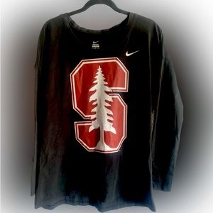 Nike Stanford College Long Sleeve Tee Size Large